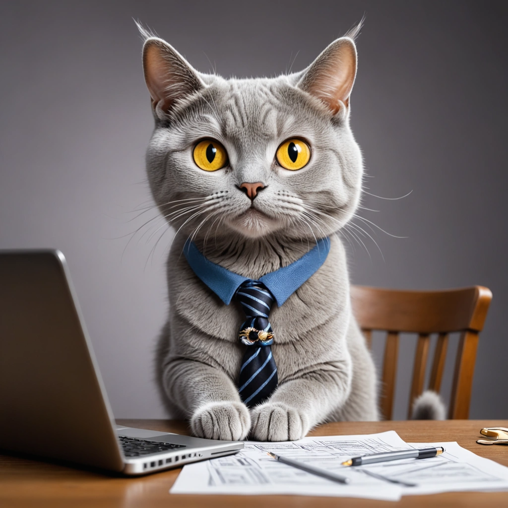 Personnalisation_Marketing_Etre_Identifié Un chat gris en cravate personnalise sa stratégie marketing
