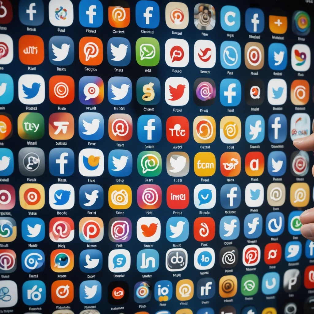 Réseaux sociaux septembre 2024 Un tableau écran montre tous les réseaux sociaux